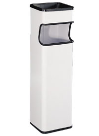 Papelera pasillo blanca