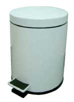 Papelera Acero Pintado Blanco