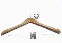 Percha Antirrobo Madera con pinzas